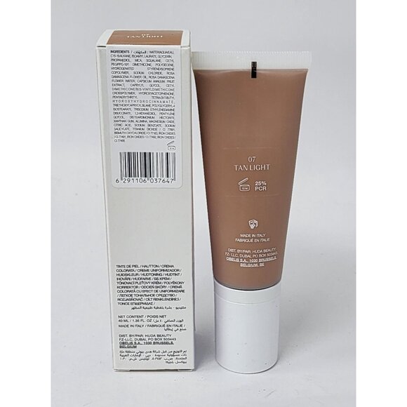 GloWish by Huda Beauty Multi Dew Skin Tint 1.35 oz Full Size Tan Light 07 - Picture 2 of 3